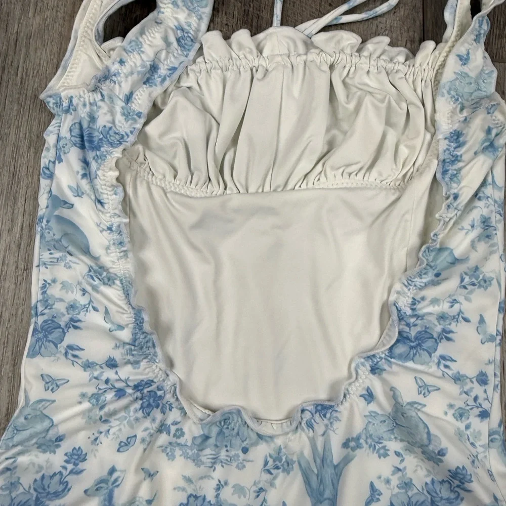 Frankies Bikinis x Gigi Blue One Piece Swimsuit